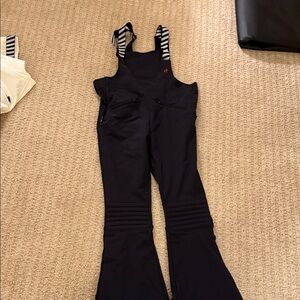 Perfect Moment Black Jumpsuit with Striped Straps